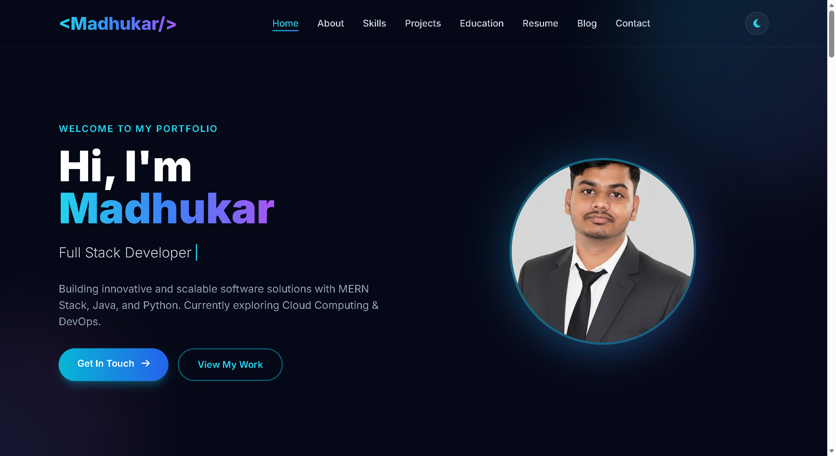 Personal Portfolio Website